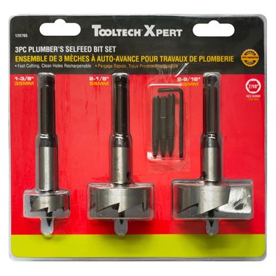 Tooltech 3 pc. High Speed Self-Feed Bit Set