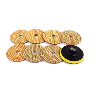 Tooltech 8 pc. Diamond Wet/Dry Polishing Pads w/ Adapter