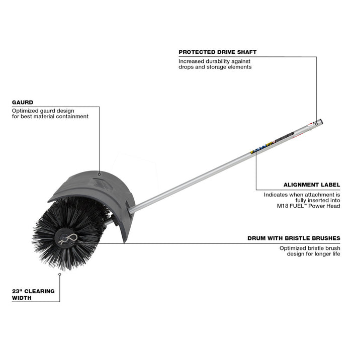 Milwaukee M18 FUEL™ QUIK-LOK™ Bristle Brush Attachment