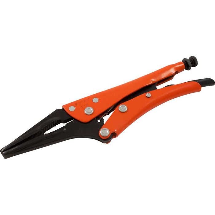 Gray Tools Grip-On Locking Pliers-Long Nose