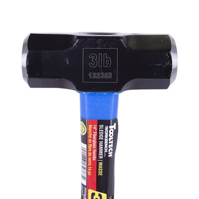 Tooltech 16" Fibreglass Handle 3lb Mini Sledge Hammer