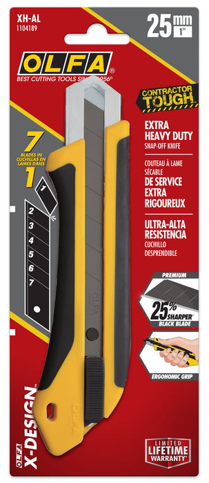 Olfa XH-AL 25mm Fiberglass-Reinforced Auto-Lock Utility Knife