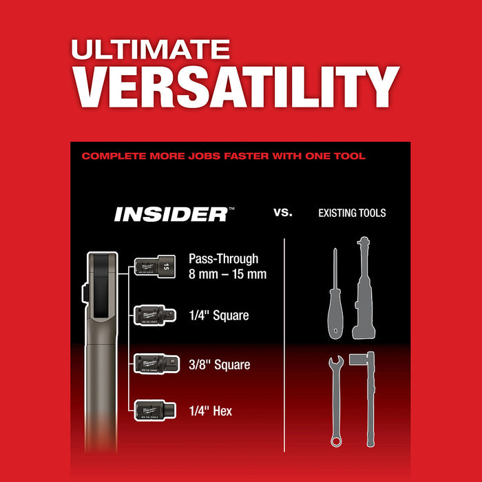 Milwaukee M12 FUEL™ INSIDER™ Extended Reach Box Ratchet - Tool Only