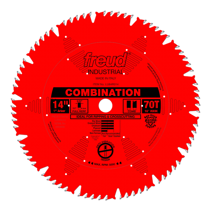 Freud 14" Combination Wood Saw Blade