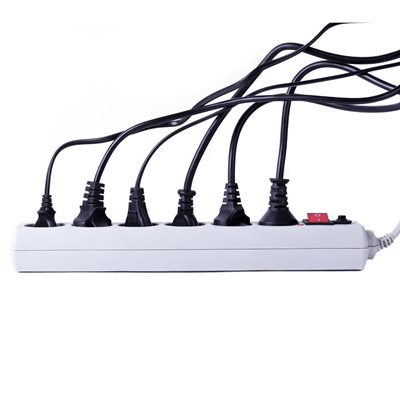 6ft 6-Outlet Power Bar w/ Surge Protection