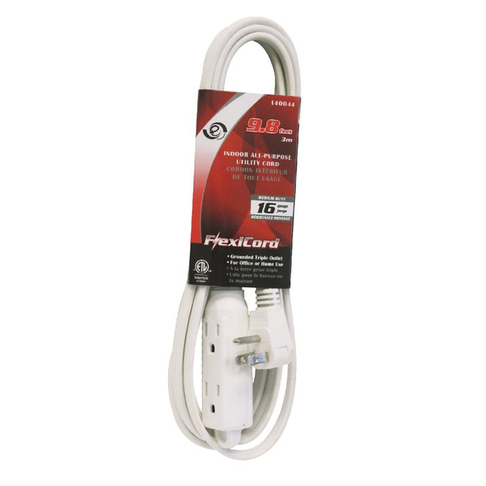 All Purpose SPT-3 Indoor 16/3 Extension Cord 3-Tap