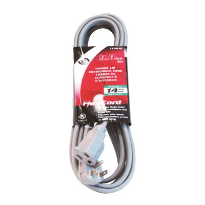 SPT-3 Indoor 14/3 Extension Cord Single Tap Grey