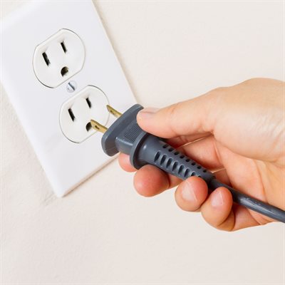 SPT-3 Indoor 14/3 Extension Cord Single Tap Grey