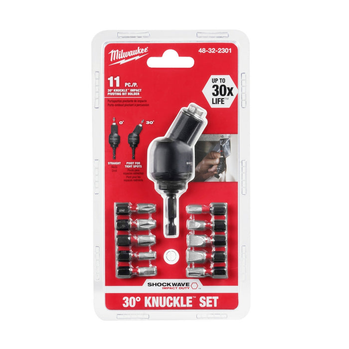 Milwaukee SHOCKWAVE 11-Piece 30° Knuckle Bit Holder