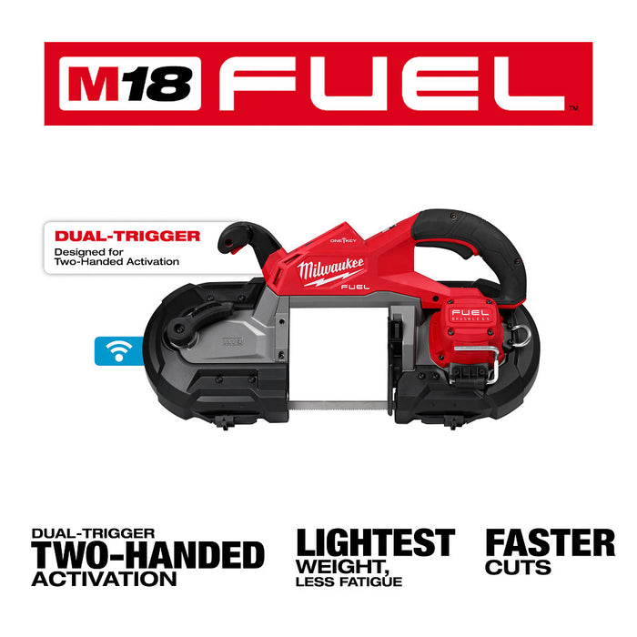 Milwaukee M18 FUEL™ Deep Cut Dual Trigger Band Saw w/ ONE-KEY™