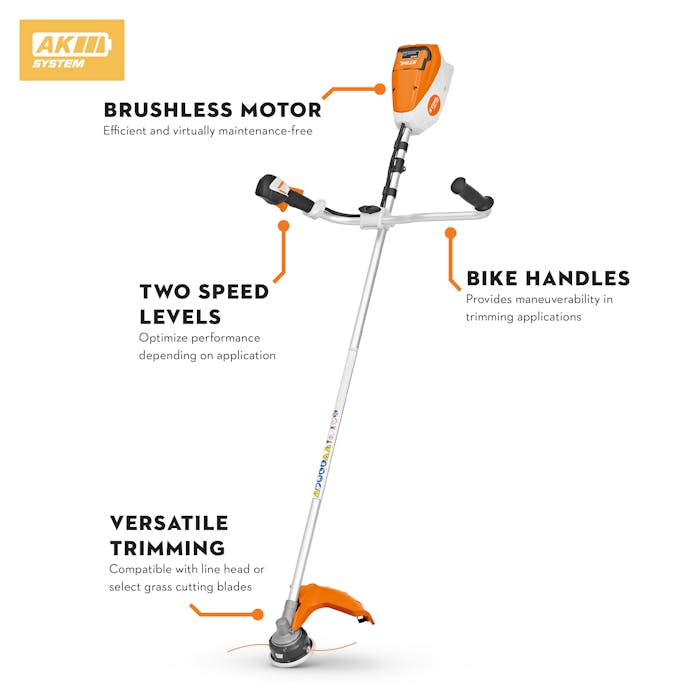 STIHL FSA 80 36V Cordless Bike-Handle Grass Trimmer Kit (AK System)