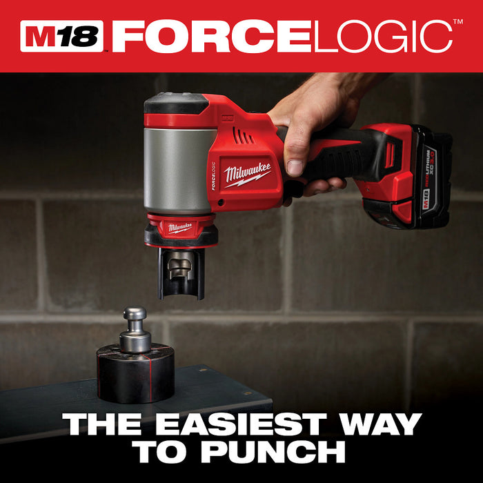 Milwaukee M18 FORCE LOGIC 10 Ton Knockout Tool 1/2" to 2"