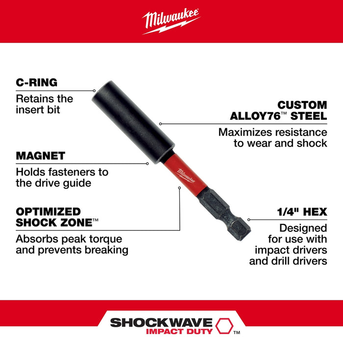 Milwaukee SHOCKWAVE™ 12" Impact Magnetic Bit Holder