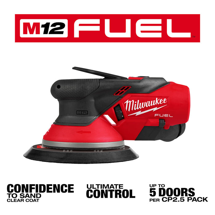 Milwaukee M12 FUEL™ 6" Random Orbital Sander - Tool Only(3/32")