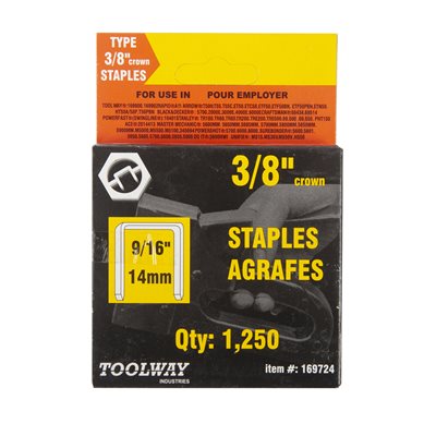 T50 Staples 3/8" Crown 20G