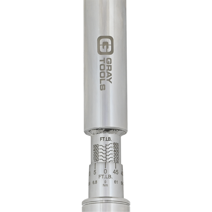 Gray Tools 3/4" Drive, Heavy Duty Micro Adjustable Torque Wrench