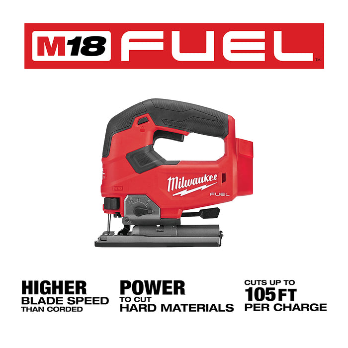 Milwaukee M18 FUEL Cordless D-handle Jig Saw - Tool Only