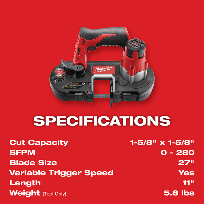 Milwaukee M12 Cordless Sub-Compact Band Saw Kit