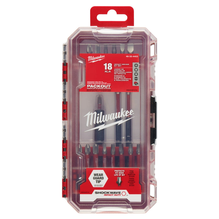 Milwaukee SHOCKWAVE 18-Piece Impact Duty Driver Bit Set