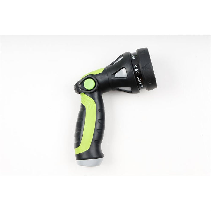 ProYard Green/Black 8-Pattern Hose Nozzle Sprayer w/ Metal Thumb Trigger