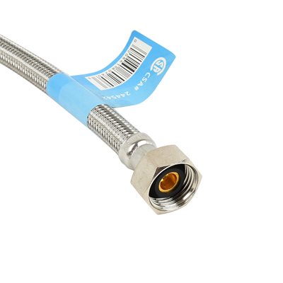 Stainless Steel Faucet Flex Connector 3/8" Compression x 1/2" FIP