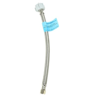 Stainless Steel Toilet Flex Connector 3/8" Compression x 7/8" Ballcock