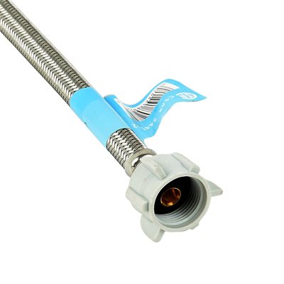 Stainless Steel Toilet Flex Connector 3/8" Compression x 7/8" Ballcock