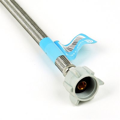 Stainless Steel Toilet Flex Connector 3/8" Compression x 7/8" Ballcock