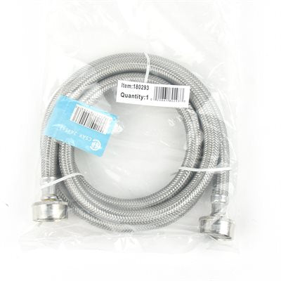 Stainless Steel Washing Machine Flex Connector 3/4" Hose x 3/4" Hose