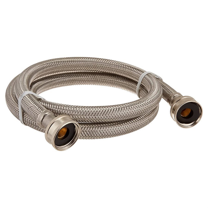 Stainless Steel Washing Machine Flex Connector 3/4" Hose x 3/4" Hose