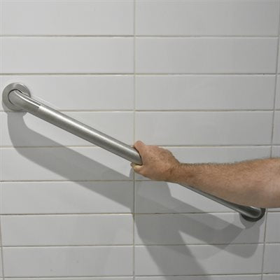 Straight Stainless Steel Bathroom Grab Bar - 30" x 1.5" (38mm)