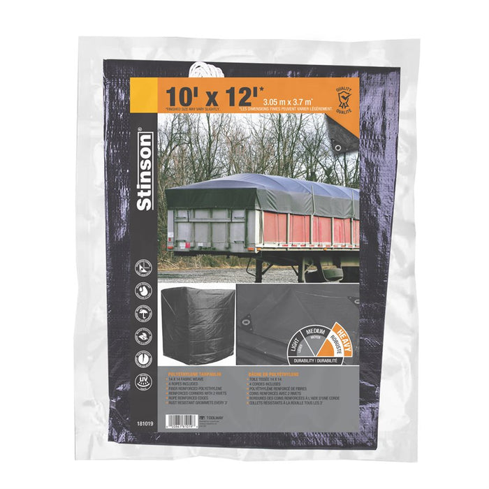 Stinson Heavy Duty Tarp - Black