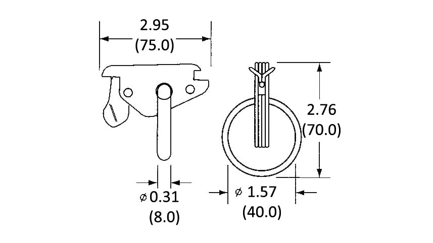 CTS E-Track Tie Off w/ O-Ring