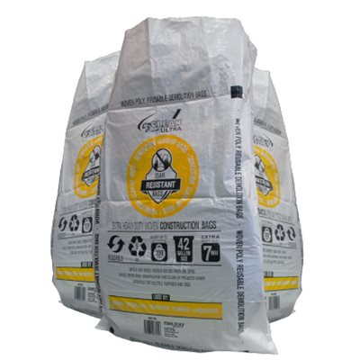 Tooltech 7mil Heavy Duty Woven Construction Demo Bags - 20PK