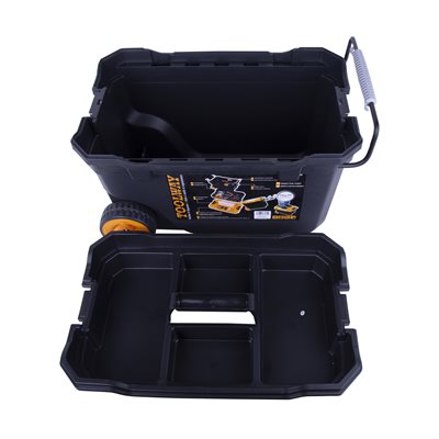 Jumbo Pro Toolbox With Lid & Wheels - 23.5" x 15" x 16.5"