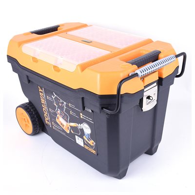 Jumbo Pro Toolbox With Lid & Wheels - 23.5" x 15" x 16.5"