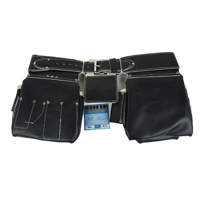 Top Grain Black Leather Heavy Duty Waist Apron