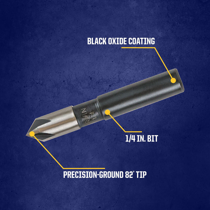 Irwin HSS Black Oxide Countersink Drill Bit