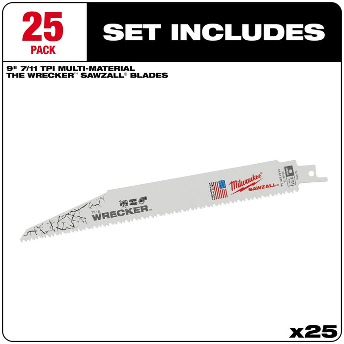 Milwaukee SAWZALL® The WRECKER Multi-Material Blades