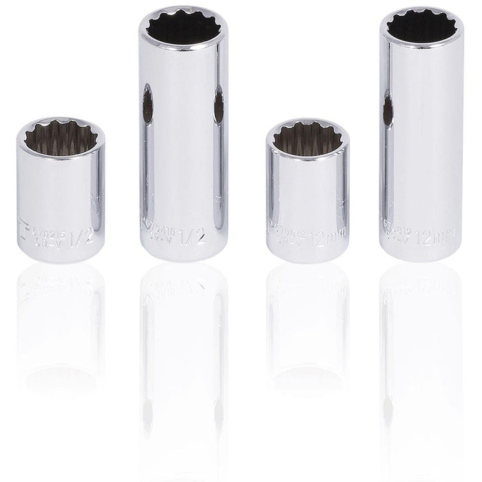 Jet 42 pc. 1/4" Drive 12-point SAE/Metric Socket Wrench Set