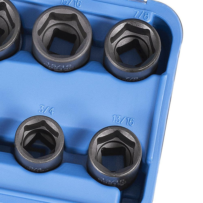 Jet 13 pc. 1/2" Drive 6-point SAE Impact Socket Set