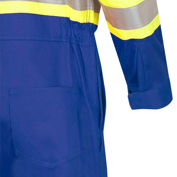 Pioneer Hi-Vis 100% Cotton Flame Resistant Safety Coveralls