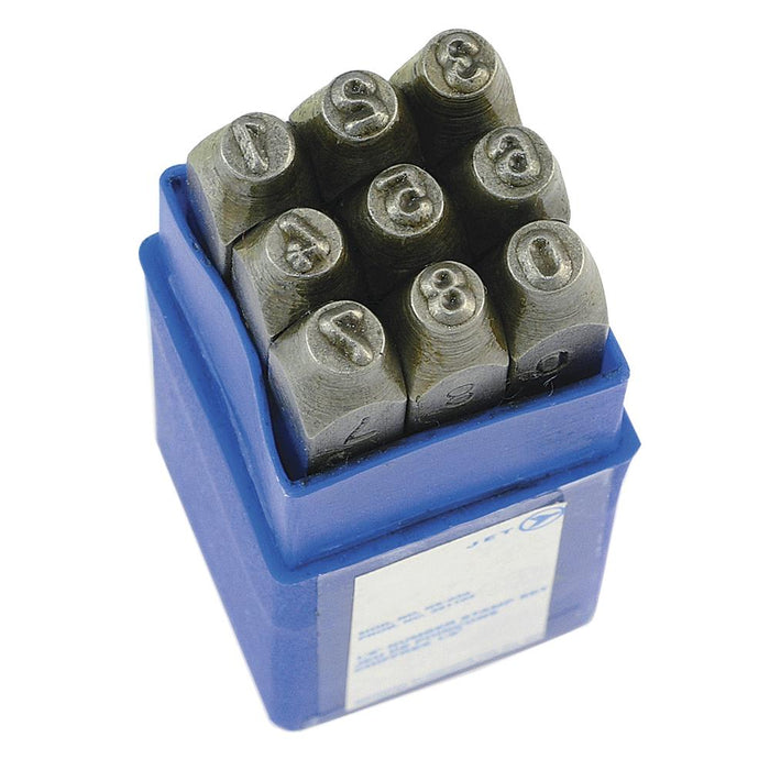 Jet 5 mm Number Stamp Set