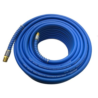 Tooltech Hybrid Polymer 1/4" Air Hose w/ Spring Bend Restrictor