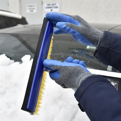 ProYard Snow Brush Telescopic Handle w/ Ice Scraper and Squeegee - 56"