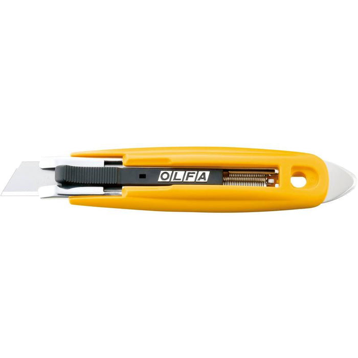 Olfa SK-9 Semi-Automatic Self-Retracting Safety Knife w/ Tape Splitter