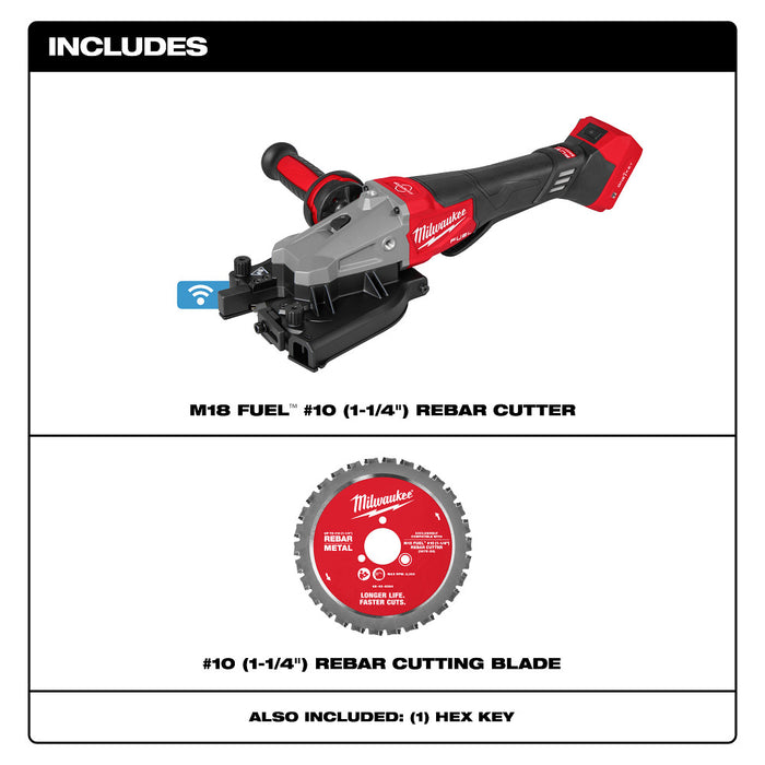 Milwaukee M18 FUEL #10 (1-1/4") Rebar Cutter - Tool Only