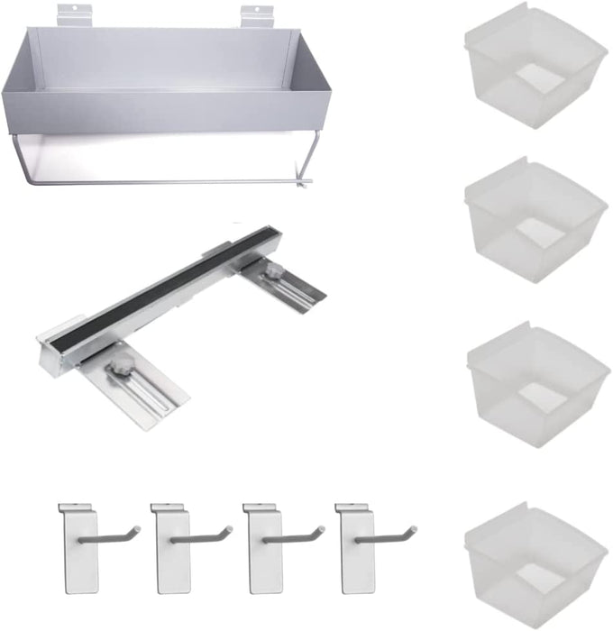 Crownwall 10 Piece Organizing Kit Slatwall Accessory