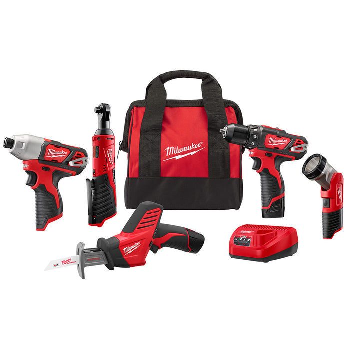 Milwaukee M12 Cordless 5-Tool Combo Kit