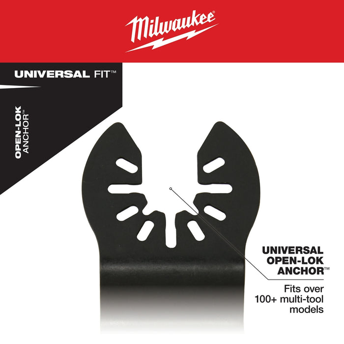 Milwaukee OPEN-LOK HCS Japanese Tooth Pro-Curve Hardwood Multi-Tool Blade 3PK